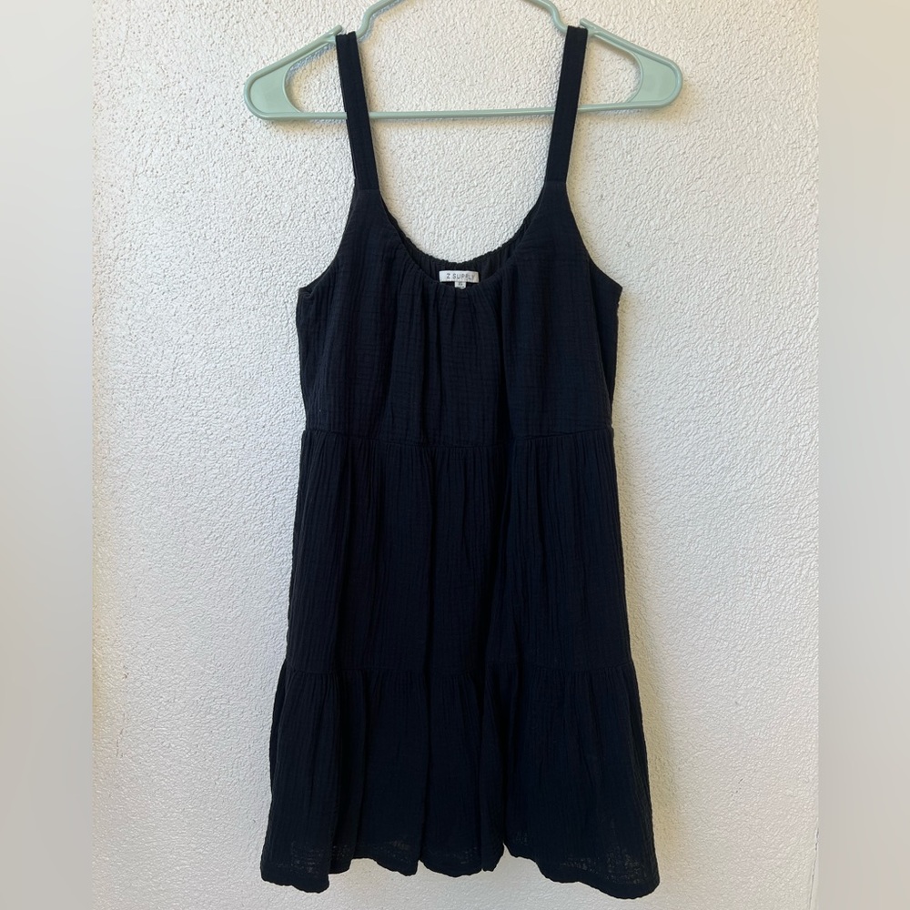 Z supply gauze mini dress